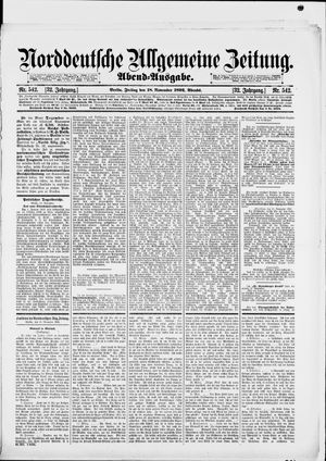 Norddeutsche allgemeine Zeitung vom 18.11.1892