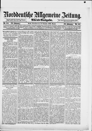 Norddeutsche allgemeine Zeitung vom 19.11.1892