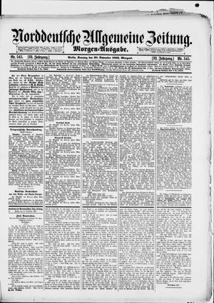 Norddeutsche allgemeine Zeitung on Nov 20, 1892