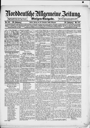 Norddeutsche allgemeine Zeitung vom 25.11.1892