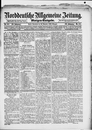 Norddeutsche allgemeine Zeitung vom 26.11.1892
