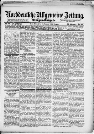 Norddeutsche allgemeine Zeitung vom 30.11.1892