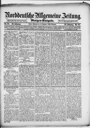 Norddeutsche allgemeine Zeitung vom 14.12.1892