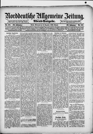 Norddeutsche allgemeine Zeitung vom 14.12.1892