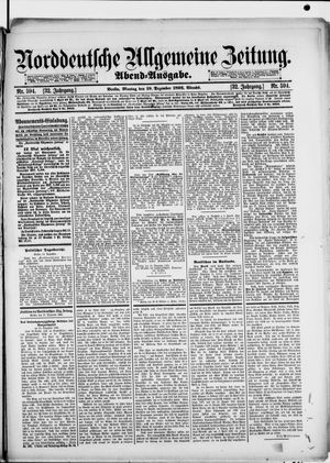 Norddeutsche allgemeine Zeitung vom 19.12.1892