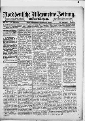 Norddeutsche allgemeine Zeitung vom 20.12.1892
