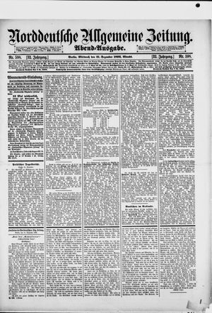 Norddeutsche allgemeine Zeitung vom 21.12.1892