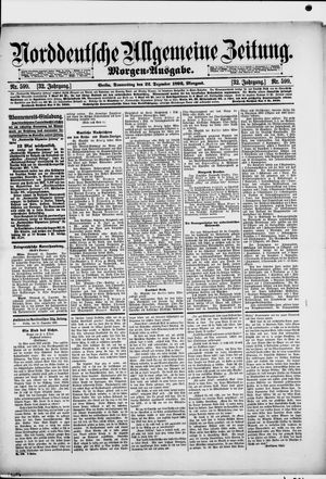 Norddeutsche allgemeine Zeitung vom 22.12.1892