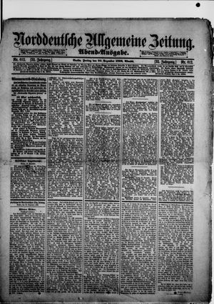 Norddeutsche allgemeine Zeitung on Dec 30, 1892