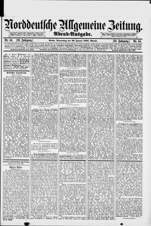 Norddeutsche allgemeine Zeitung vom 26.01.1893