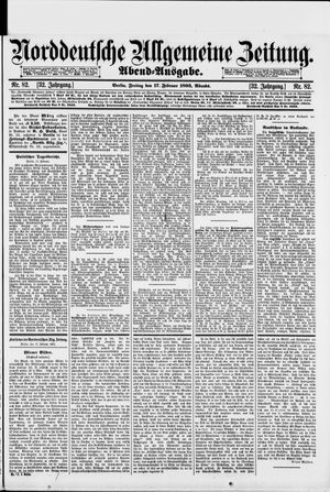 Norddeutsche allgemeine Zeitung on Feb 17, 1893