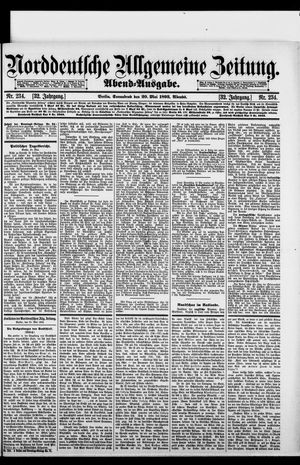 Norddeutsche allgemeine Zeitung vom 20.05.1893