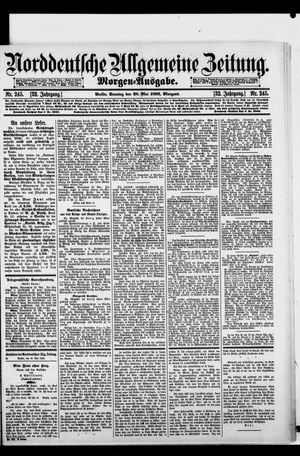 Norddeutsche allgemeine Zeitung vom 28.05.1893