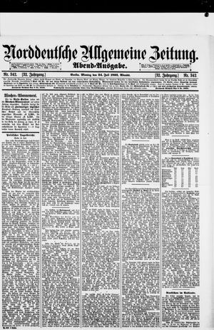 Norddeutsche allgemeine Zeitung vom 24.07.1893
