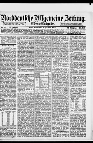 Norddeutsche allgemeine Zeitung vom 29.07.1893