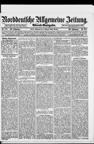 Norddeutsche allgemeine Zeitung vom 09.08.1893