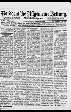 Norddeutsche allgemeine Zeitung vom 12.08.1893