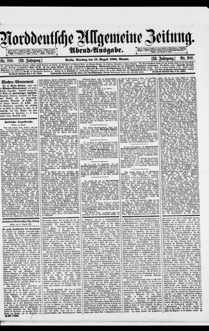 Norddeutsche allgemeine Zeitung vom 15.08.1893