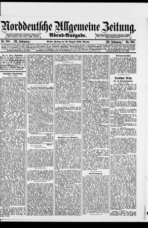 Norddeutsche allgemeine Zeitung vom 25.08.1893