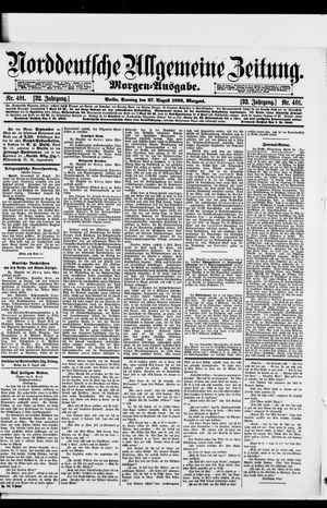 Norddeutsche allgemeine Zeitung vom 27.08.1893