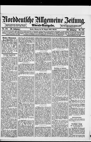 Norddeutsche allgemeine Zeitung vom 28.08.1893