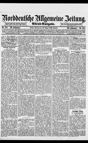 Norddeutsche allgemeine Zeitung vom 29.08.1893