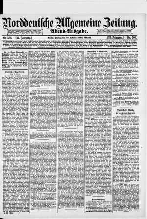 Norddeutsche allgemeine Zeitung vom 27.10.1893