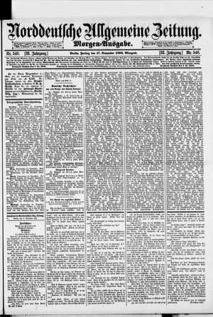 Norddeutsche allgemeine Zeitung vom 17.11.1893