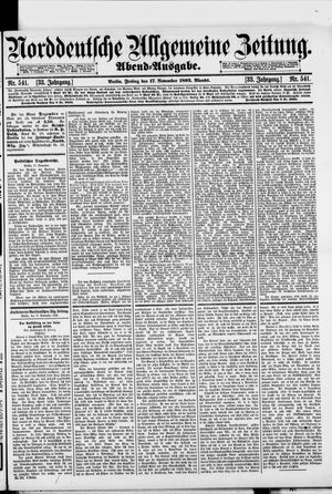 Norddeutsche allgemeine Zeitung vom 17.11.1893