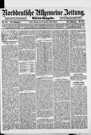 Norddeutsche allgemeine Zeitung vom 20.11.1893