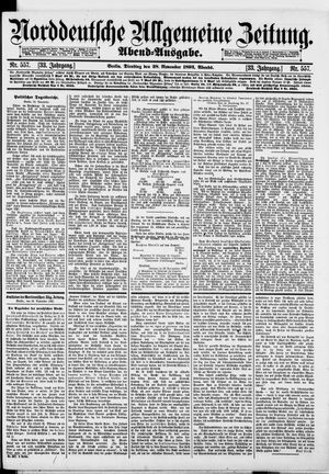Norddeutsche allgemeine Zeitung vom 28.11.1893