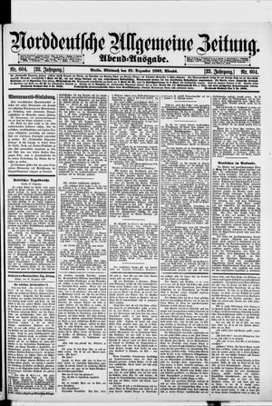 Norddeutsche allgemeine Zeitung vom 27.12.1893