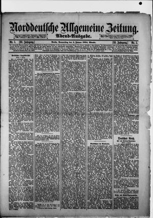 Norddeutsche allgemeine Zeitung on Jan 4, 1894