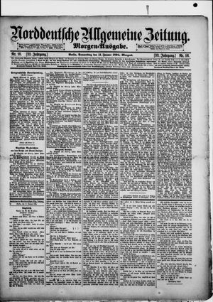 Norddeutsche allgemeine Zeitung on Jan 11, 1894