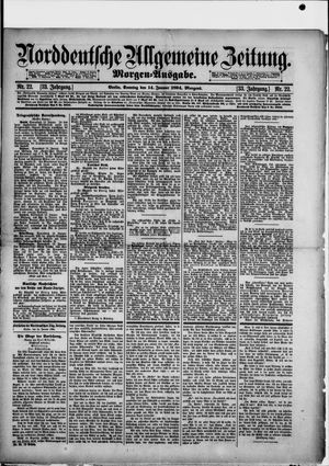 Norddeutsche allgemeine Zeitung vom 14.01.1894