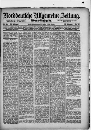 Norddeutsche allgemeine Zeitung vom 27.01.1894