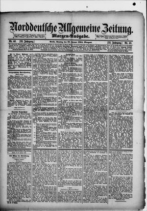 Norddeutsche allgemeine Zeitung vom 28.01.1894