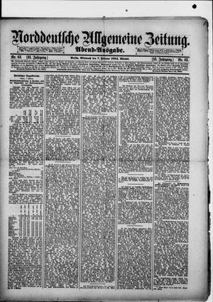 Norddeutsche allgemeine Zeitung vom 07.02.1894