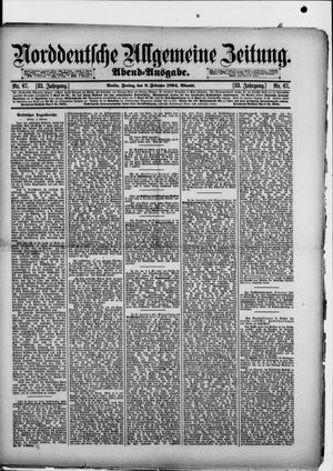 Norddeutsche allgemeine Zeitung vom 09.02.1894
