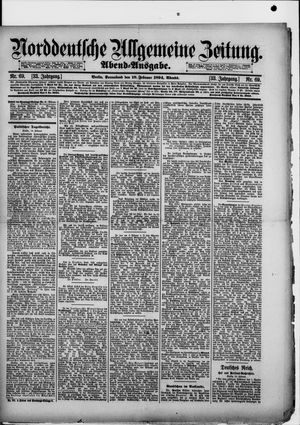Norddeutsche allgemeine Zeitung on Feb 10, 1894