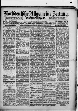 Norddeutsche allgemeine Zeitung on Feb 14, 1894