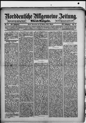 Norddeutsche allgemeine Zeitung on Feb 15, 1894