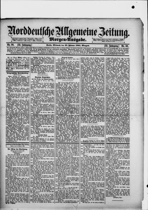 Norddeutsche allgemeine Zeitung vom 28.02.1894