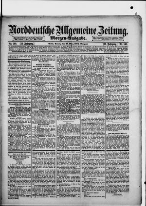 Norddeutsche allgemeine Zeitung vom 25.03.1894