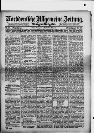 Norddeutsche allgemeine Zeitung on Apr 1, 1894