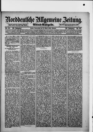 Norddeutsche allgemeine Zeitung vom 19.04.1894