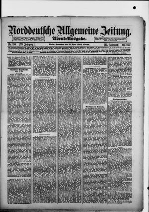 Norddeutsche allgemeine Zeitung vom 21.04.1894