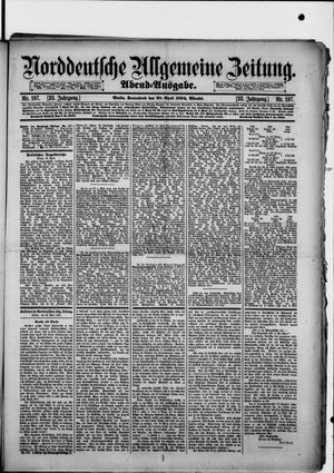 Norddeutsche allgemeine Zeitung vom 28.04.1894