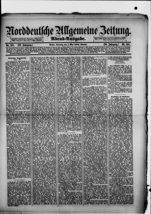Norddeutsche allgemeine Zeitung vom 01.05.1894