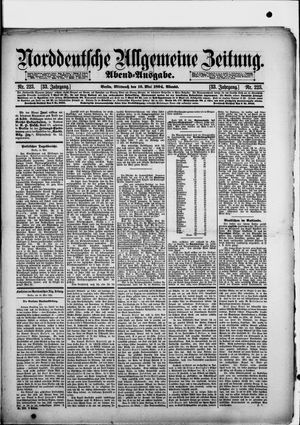 Norddeutsche allgemeine Zeitung vom 16.05.1894